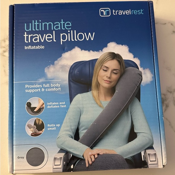 Ultimate Inflatable Travel Pillow (New) - Picture 1 of 2